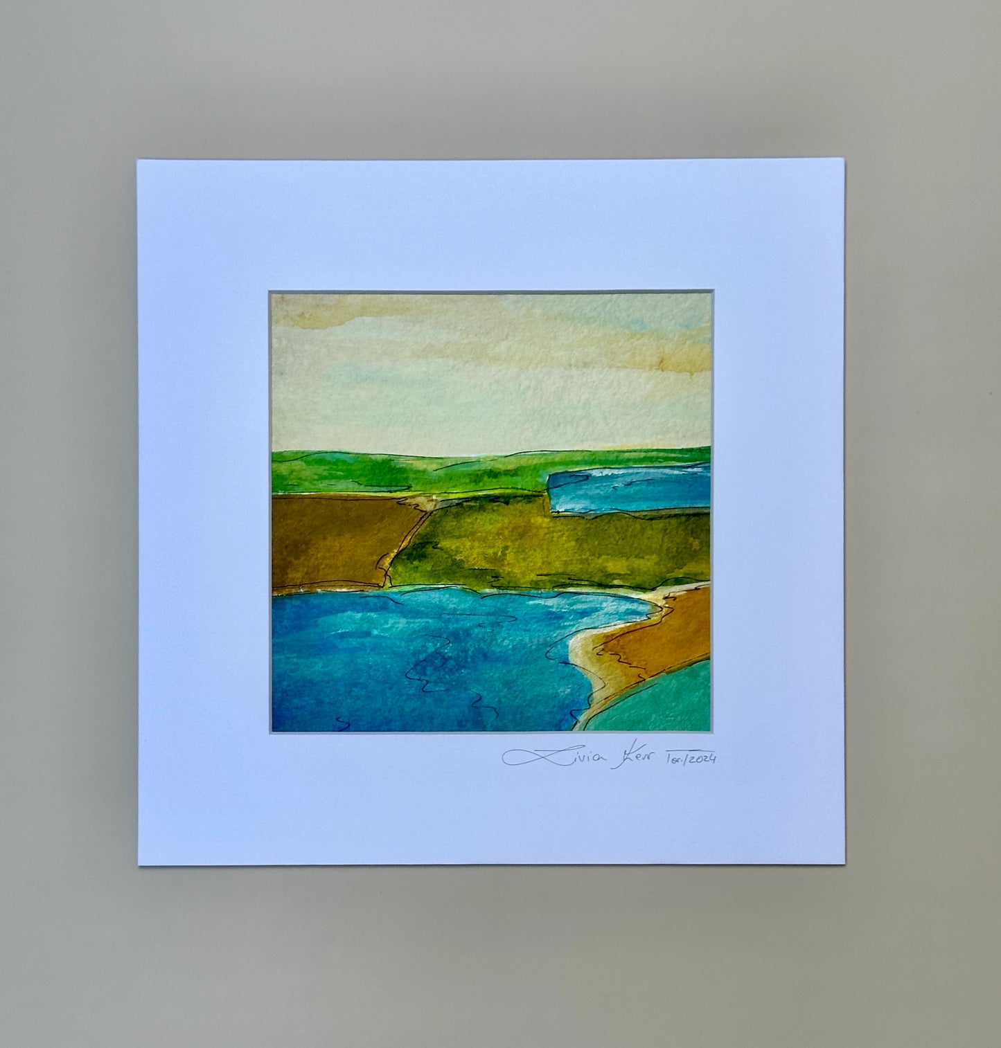 Print, Abstract Landscape