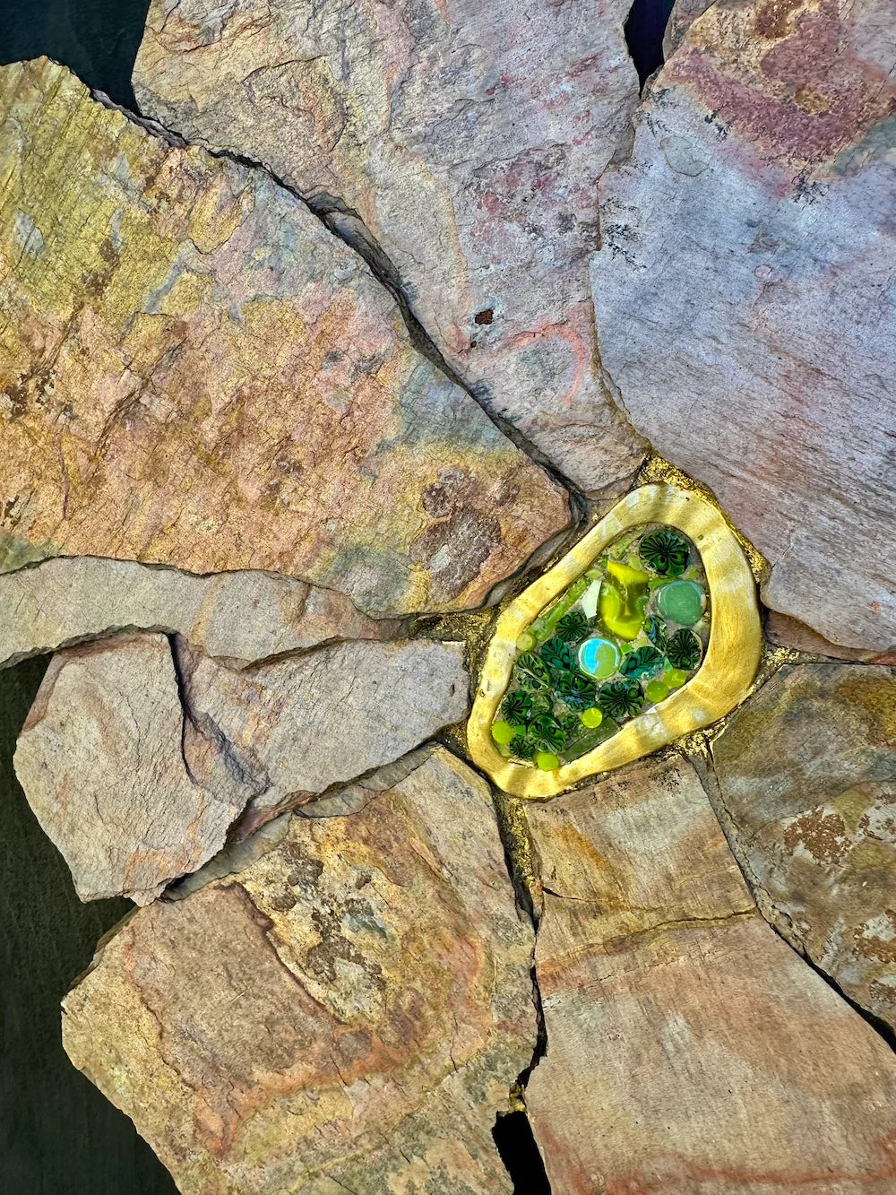 Wildflower II, Slate Mosaic