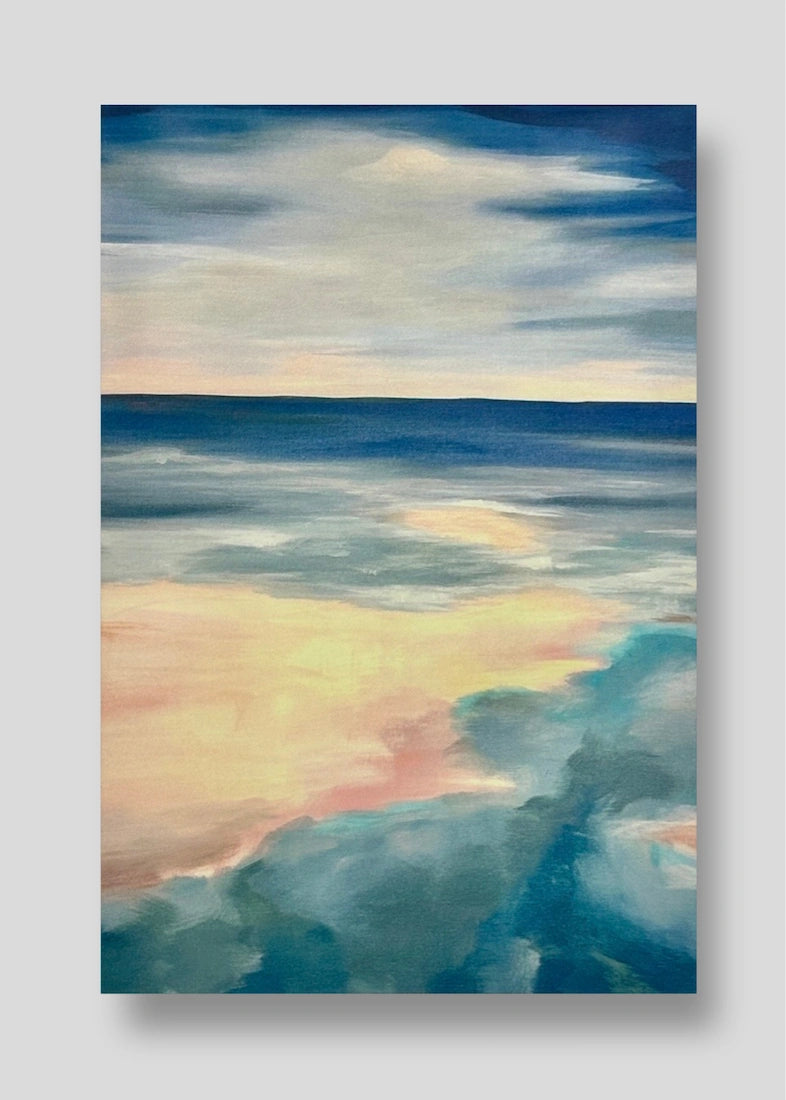 Along the Sandbank, Canvas Print
