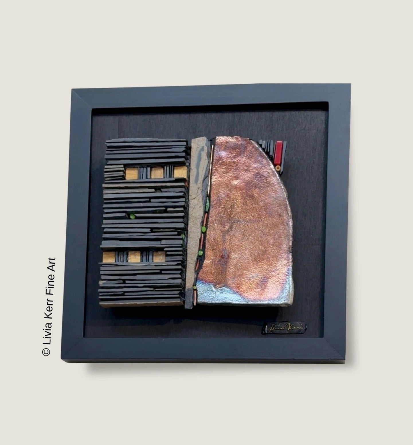 Abstract Stone Mosaic 8"x8"
