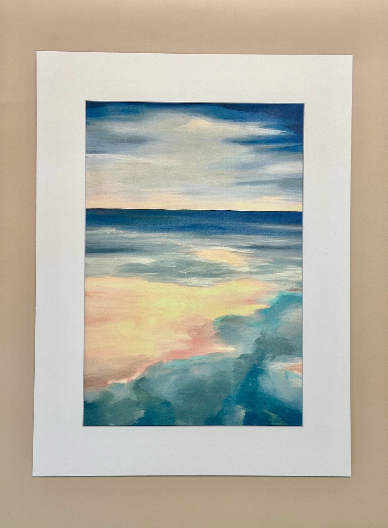 Along the Sandbank, Canvas Print