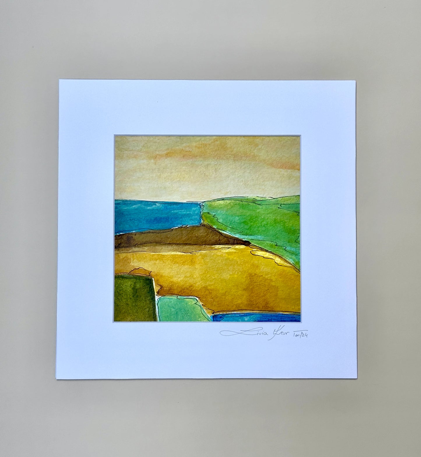 Print, Abstract Landscape