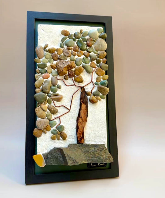 Abstract Stone Mosaic 6"x12"