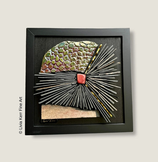 Abstract Stone Mosaic 8"x8"