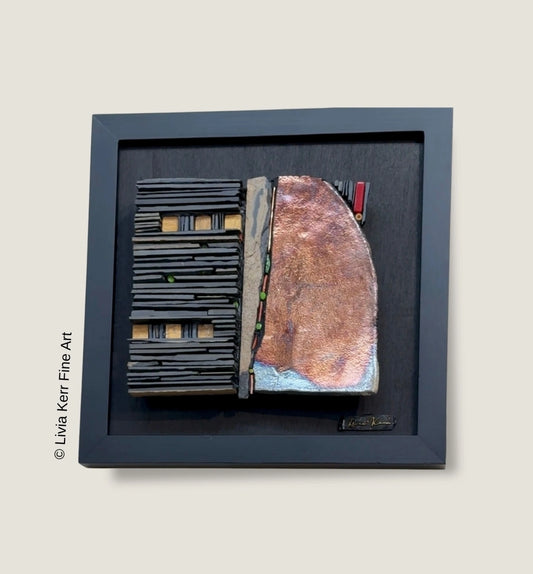 Abstract Stone Mosaic 8"x8"