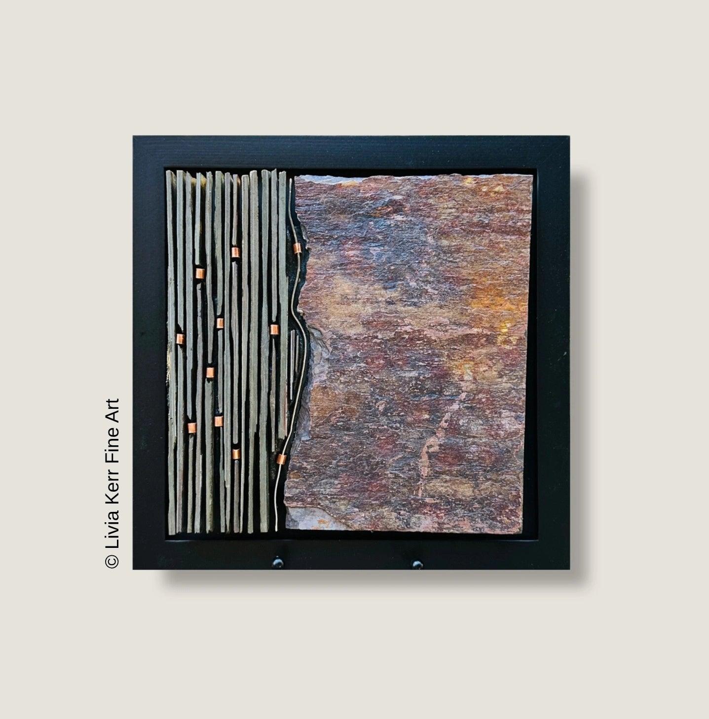 Abstract Stone Mosaic 8"x8"