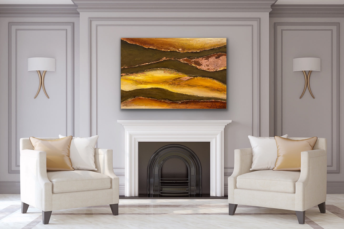 "Untitled" Original Painting In A Private Collection at Auburn, California